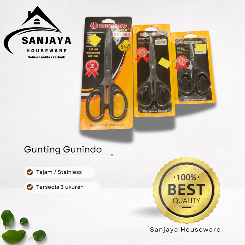 

Gunindo Gunting Stainless Tajam Premium Quality