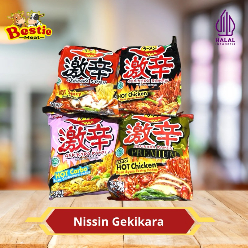 

NISSIN Gekikara Ramen Mie Instan Hot Spicy/ Hot Chicken/ Hot Carbo/ Ekstra Hot Chicken