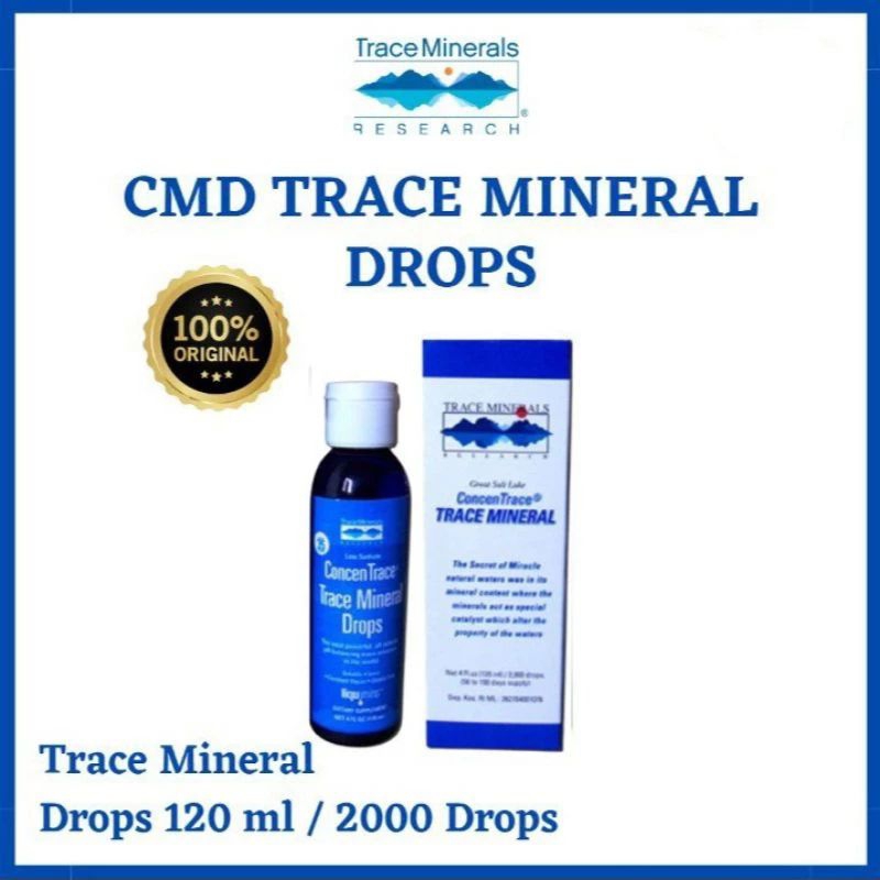 

TRACE MINERALS CMD ORIGINAL 120ml 2000 drops || SUPLEMEN MINERAL UNTUK KESEHATAN