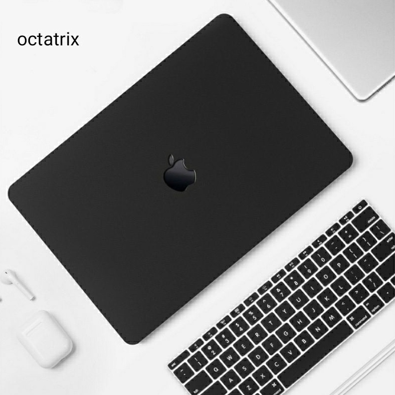 Case Macbook Air M1 Pro 13 Inch Premium Pastel Black Hardcase Clear Black Casing For New Mac Book i 