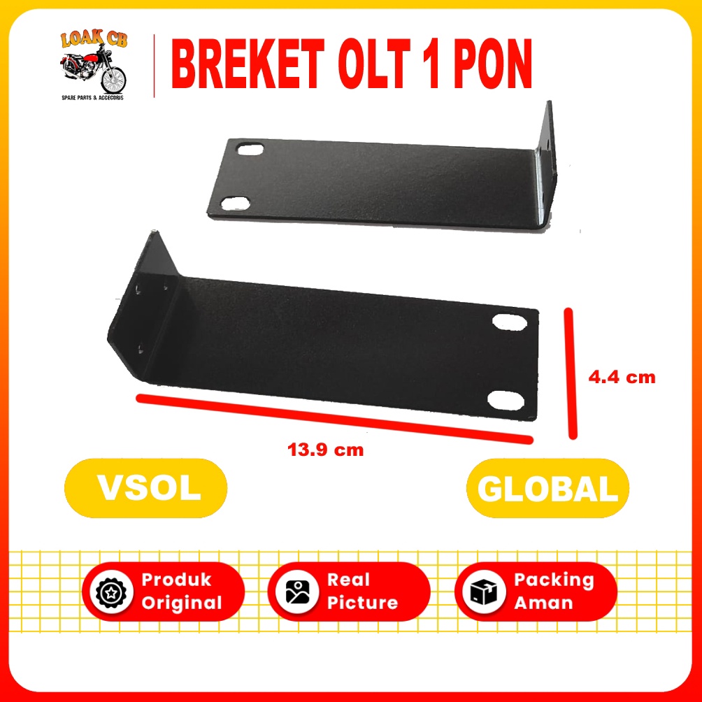 Bracket OLT GLOBAL VSOL 1 PON Breket Dudukan Pangkon Optical Line Terminal Layanan Jaringan Fiber Op