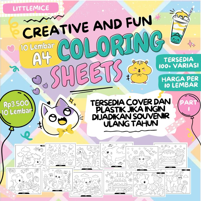 

10 Lembar Kertas Mewarnai Anak A4 Pokemon Animal Penguin Girl vehicle Kendaraan Binatang Pikachu Coloring Paper Coloring Sheet Aneka Tema Coloring Book A5 Souvenir Ulang Tahun Anak Mainan Anak Makassar