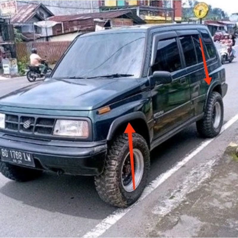 over fender vitara escudo sidekick jlx lama / list spakbor mobil berkualitas