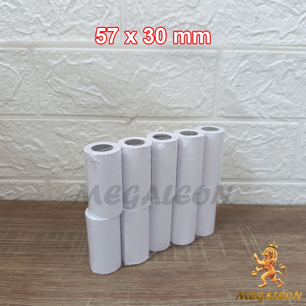 

Kertas Thermal Struk 57x30 1 SLOP Paper Roll