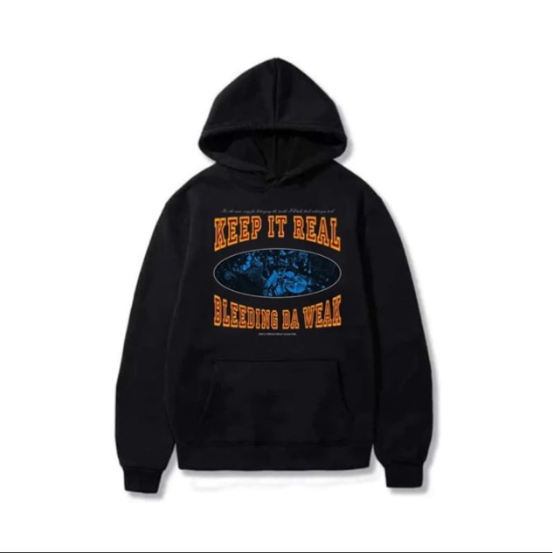 Hoodie KEEP IT REAL BDW