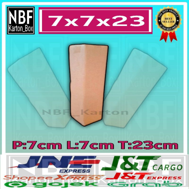 

KartonBox 7x7x23 cm,Kardus Packing Serbaguna,Pembungkus Paket dll.