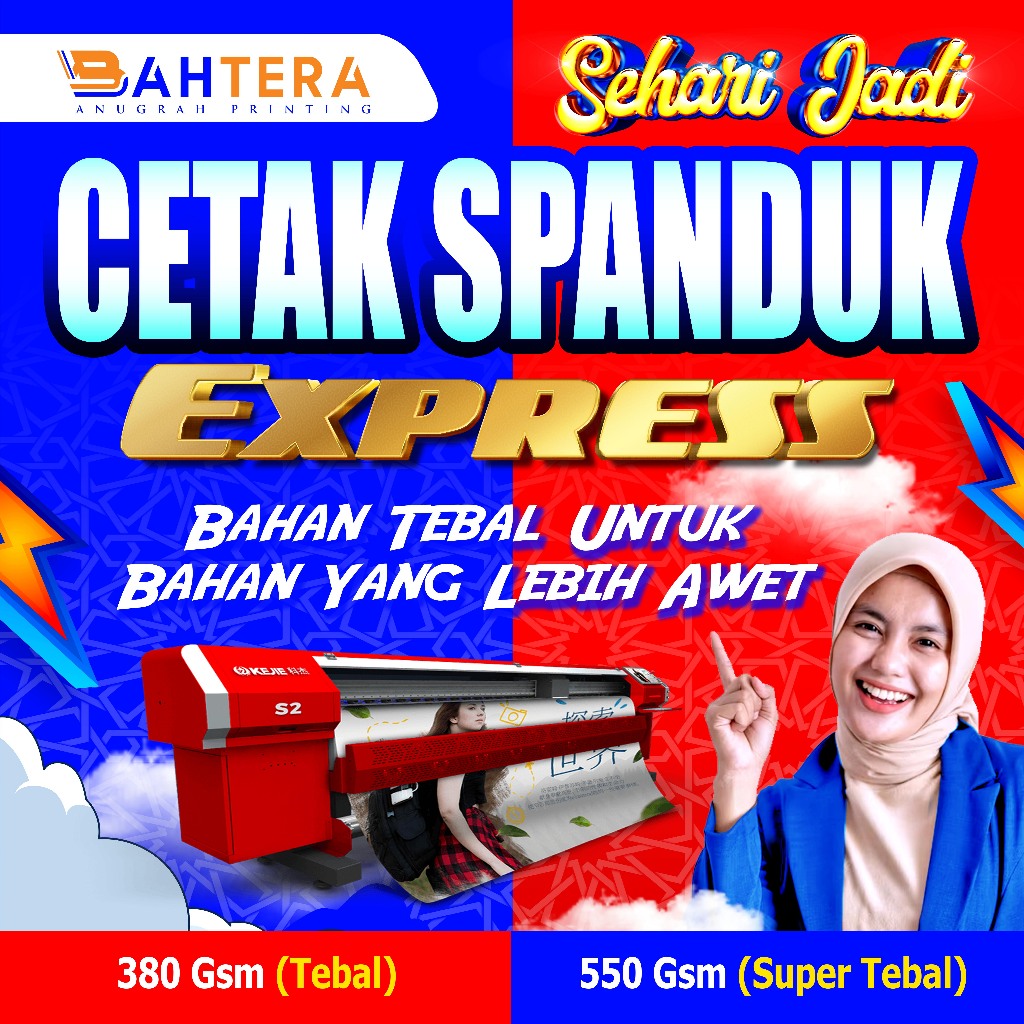CETAK SPANDUK / CETAK BANNER / DESAIN SPANDUK / DESAIN BANNER / SPANDUK JUALAN / SPANDUK KONTER / ST