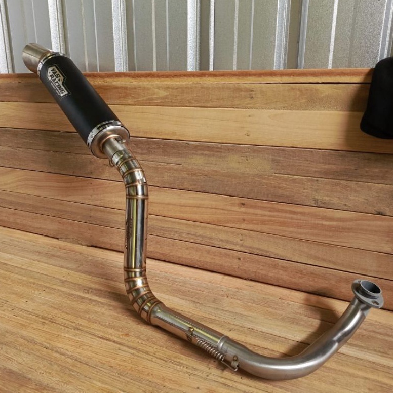 KNALPOT SAMLONG YAS RACING GENIO NON MBERR ANTI TILANG ALL MATIC BASS ADEM KENALPOT RACING DSL RKS B