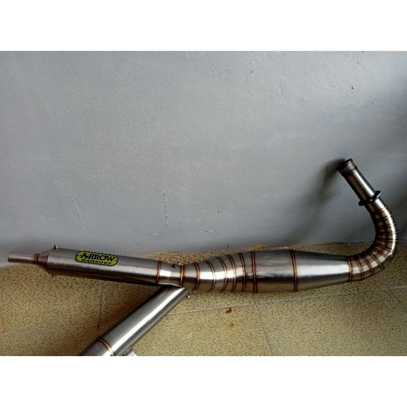 knalpot  Arrow RX king Rxs tipe phyton full stenlis