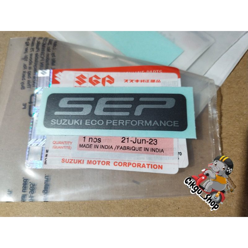Stiker, Emblem body NEX 2 (SEP) bisa untuk semua motor Suzuki,,original SGA 100%