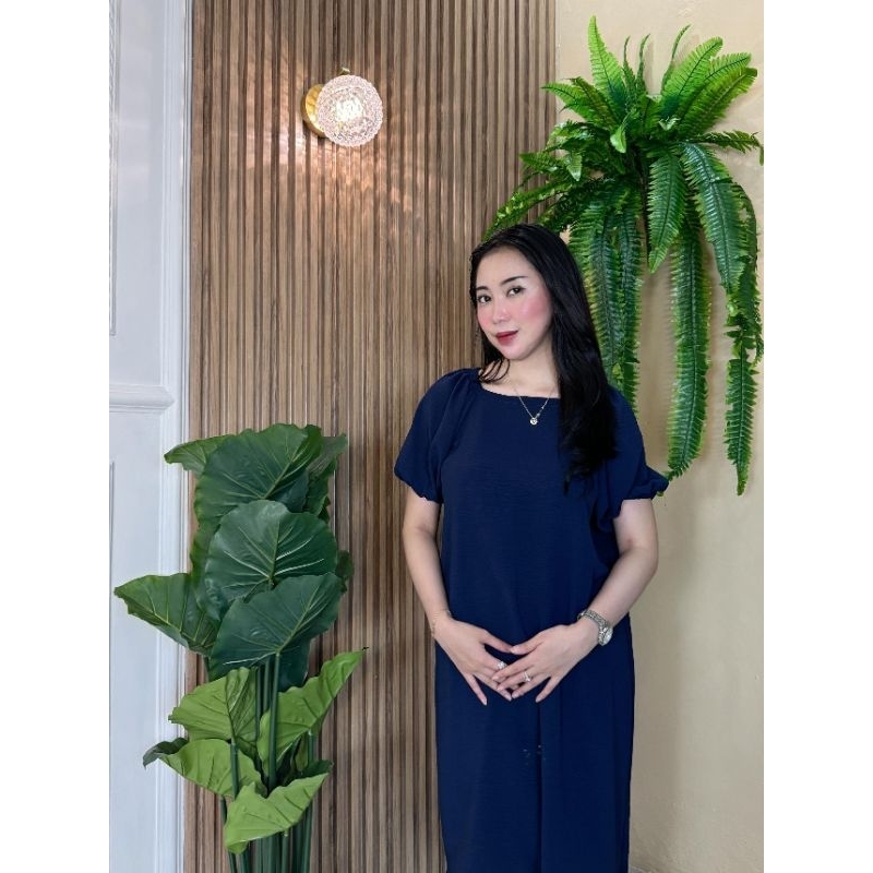Dress Lengan Balon / Dress kekinian / Daster crinkle