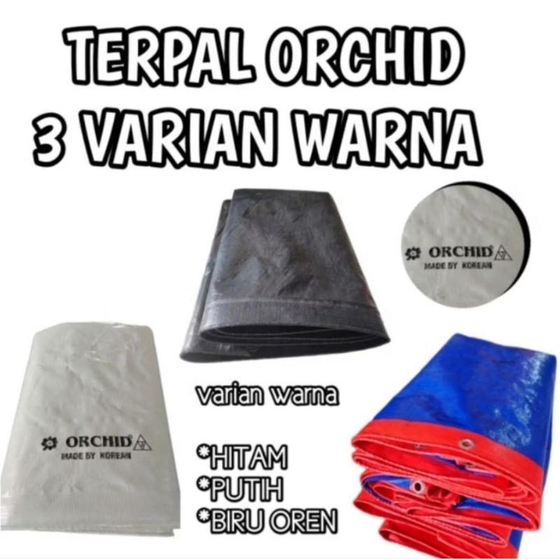 terpal 4x6 ORCHID DAN SAKURA A12 WATERPROOF