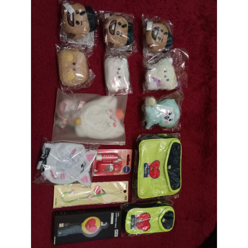 [READY STOCK] BT21 OFFICIAL TATA Pouch RJ POUCH COIN, SHOOKY AFTER SCHOOL