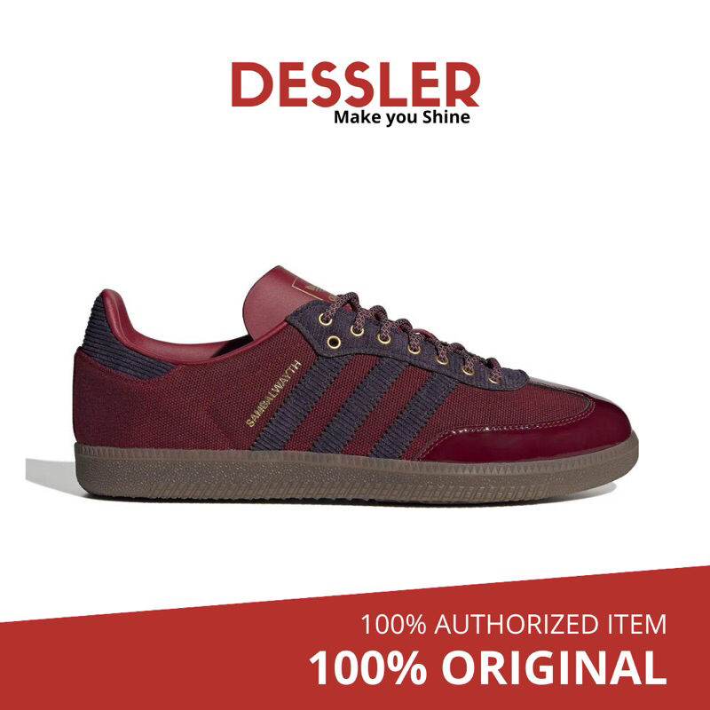 Adidas Samba OG x Alwayth - Burgundy / Aurora Black / Matte Gold