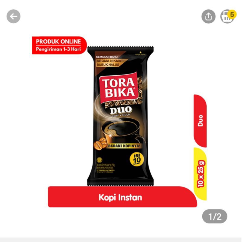

TORABIKA Kopi Duo 10 sachet | TERMURAH