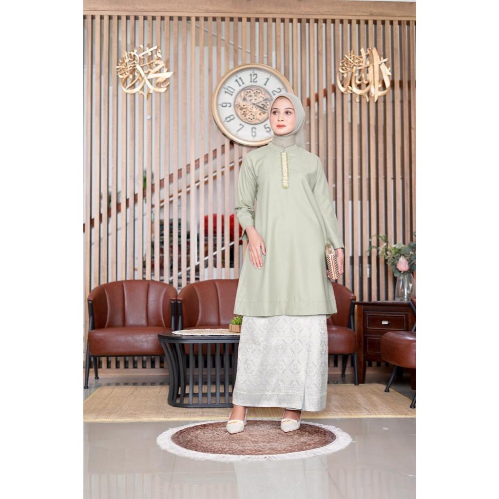 Tunik pesta wanita payet katun toyobo fodu premium brand kamari