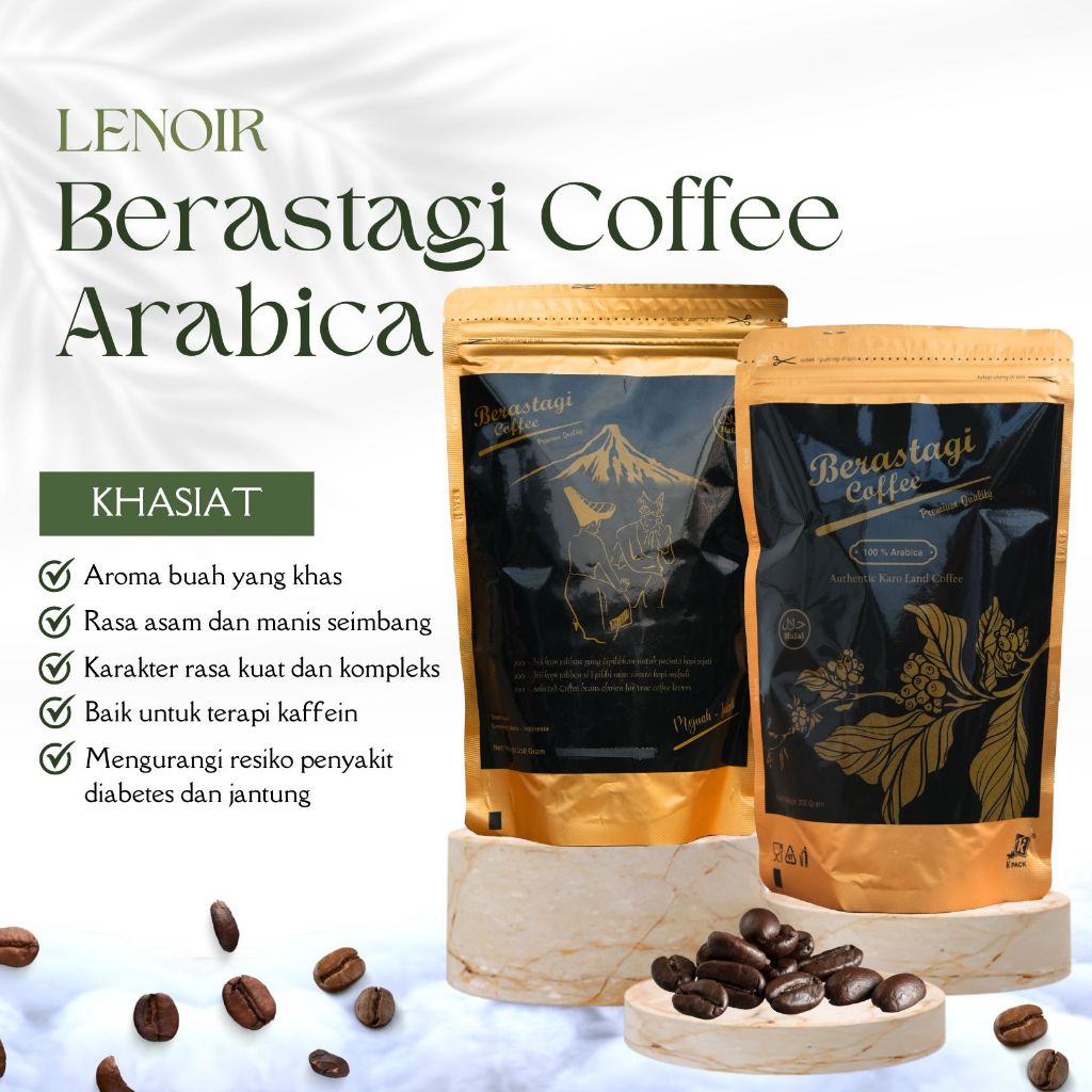 

Kopi Arabica Berastagi Pegunungan - Berastagi Coffee Lenoir - 200gr