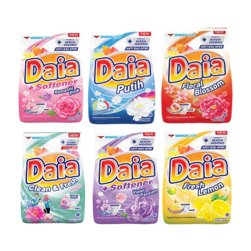 DAIA 1,6 / DAIA Deterjen Bubuk | Daia Detegen 1.6 KG