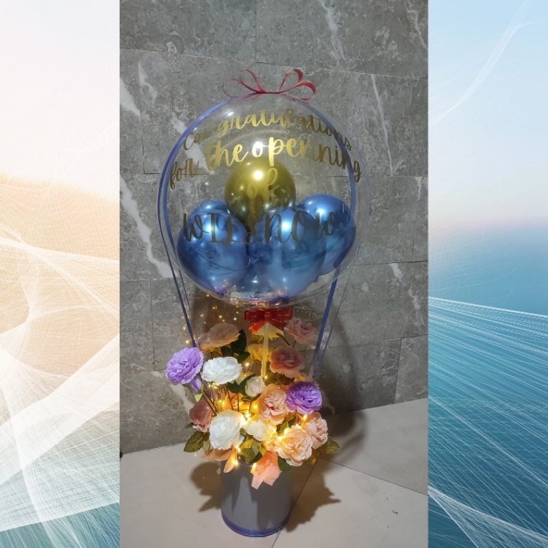 Buket balon bunga khusus pengiriman semarang