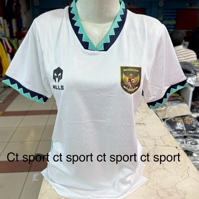 KODE H7L4 JERSEY LADIES TIMNAS AWAY IMPORT baju bola cewek indonesia away import