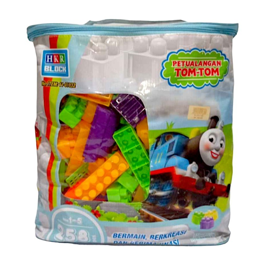 PELATO Block Petualangan TOM isi 258 PCS Mainan Kreatif Anak (HKR 11-01032/258)