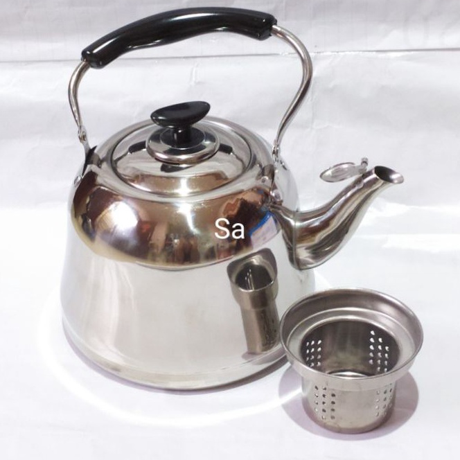 FG2 A1 Ceret Air Jadul Bunyi Teko Rebus Air Mini Lengkap Saringan Teh Model Klasik Tea Pot Induction