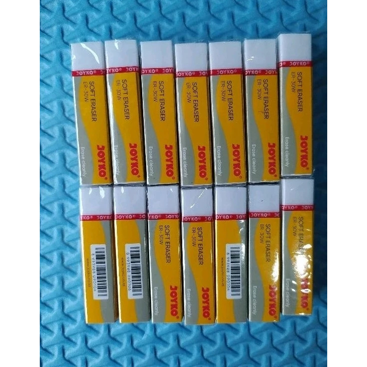 

10 PCS PENGHAPUS JOYKO SOFT ERASER WARNA PUTIH