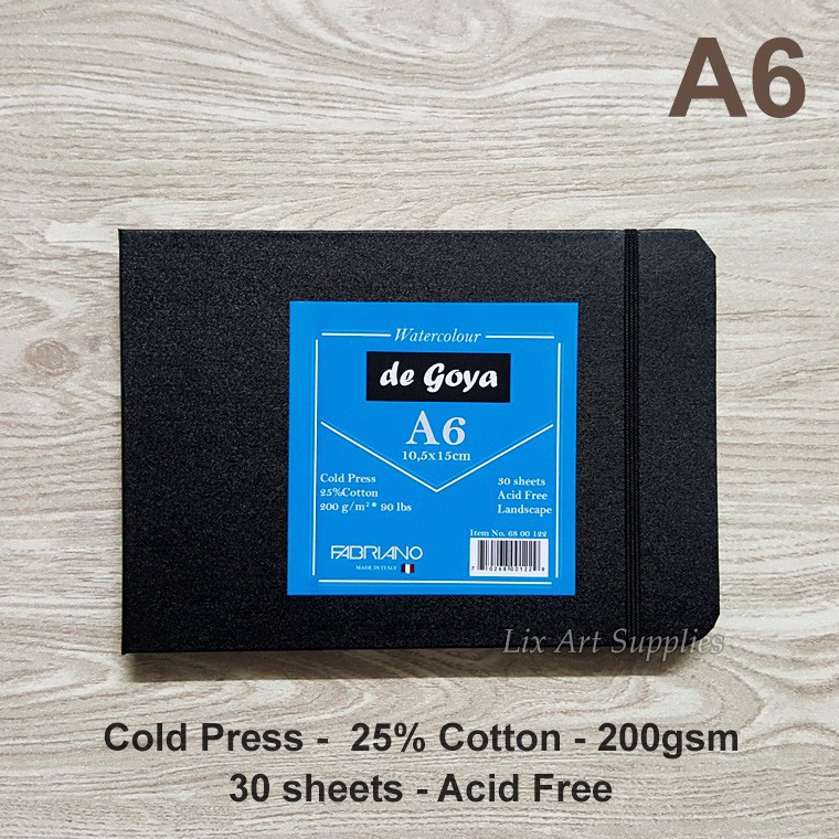 

KODE I32T De Goya Watercolor Book Stitched A6 3 sheets 2gsm