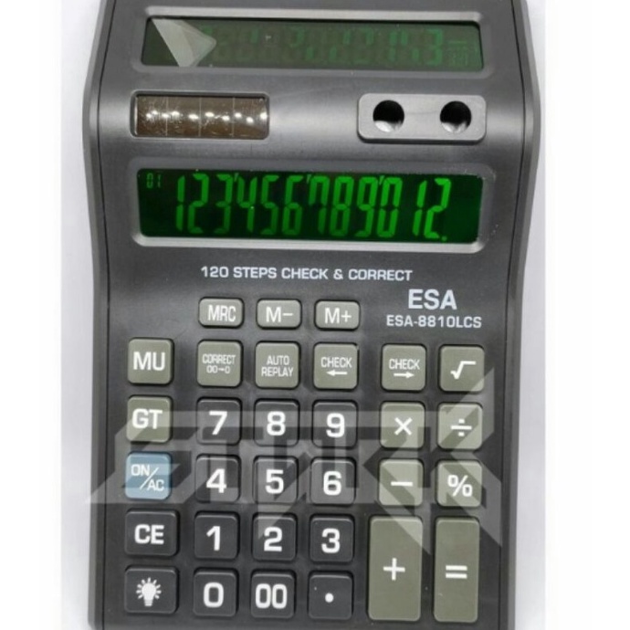 

KODE F88K COD Kalkulator 2 layar Kalkulator Esa 12 Digits LCS LED Black LightEsa 2 Layar JUMBO Free Baterai