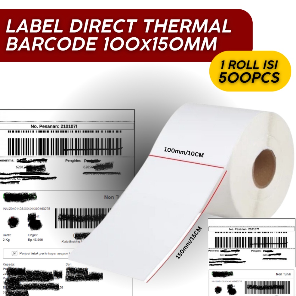 

KODE K26D TERLARISPromo Puncak Shopee Mantul Sale 55 Kertas Sticker Thermal Label 1 Kolom 1x15mm 5 PCS