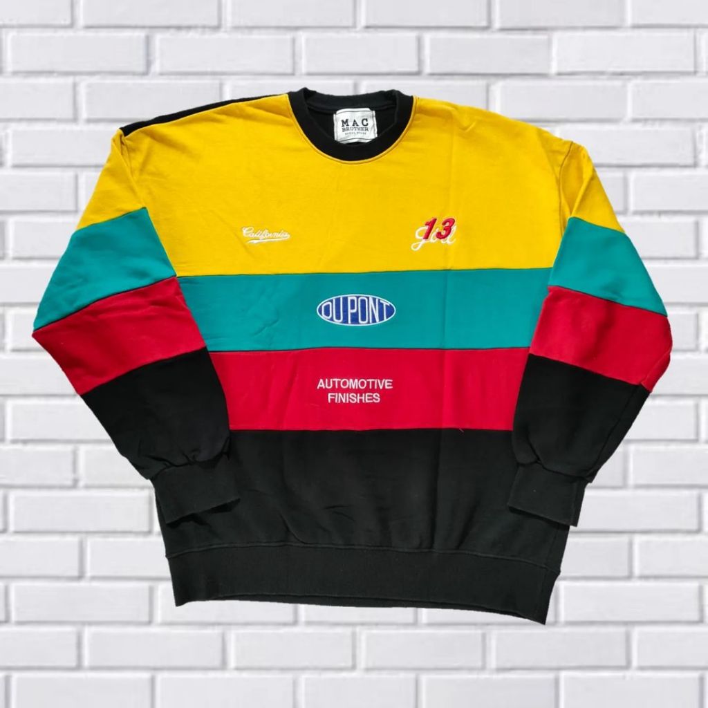 VINTAGE SWEATER CREWNECK NASCAR EDITION BY MAC BROTHER DUPONT, SIZE XL (SECOND BRANDED) PEKAT, CN008