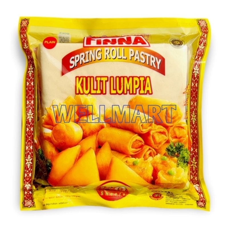 

Kulit Lumpia Finna 125mm x 50 Lembar Spring Roll Pastry