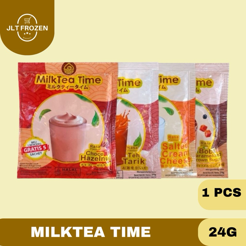 

Milktea Time Teh Tarik/ Cream Cheese / Boba Brown Sugar / Choco Hazelnut - 24g 1 PCS