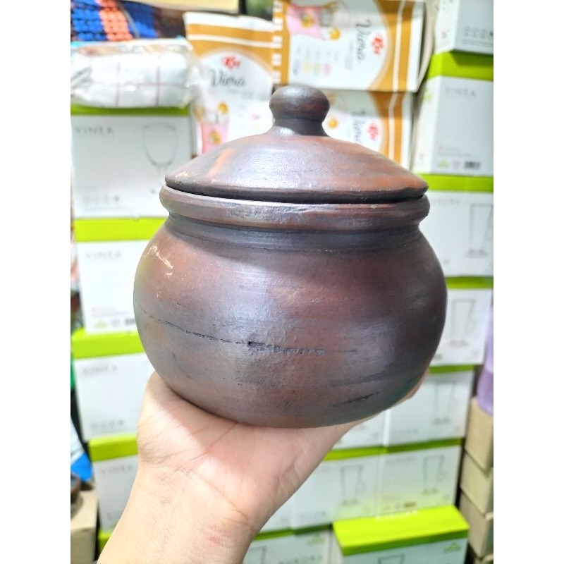 kendil bubur tanah liat 14cm