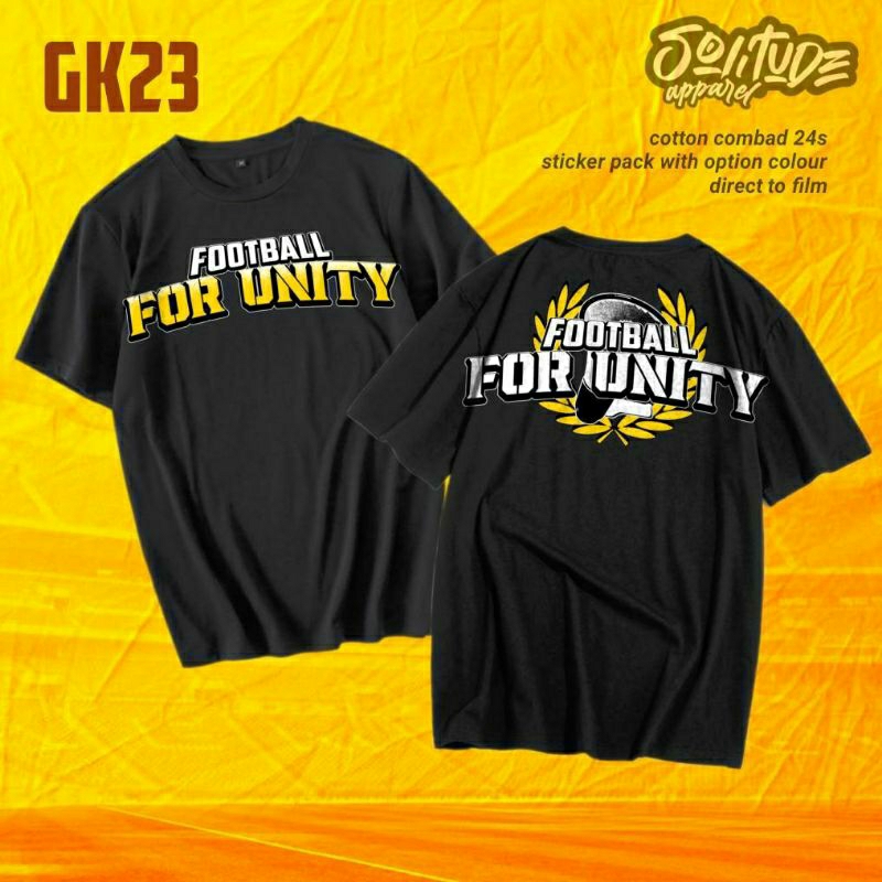 Kaos supporter bola casual (football for unity)