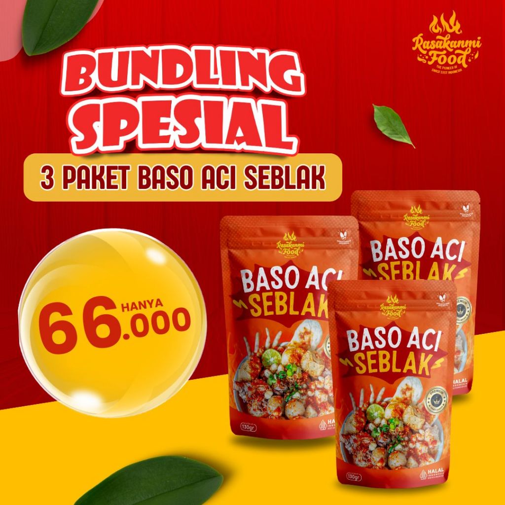 

Bundling 3 Baso Aci Seblak Rasakanmi Food