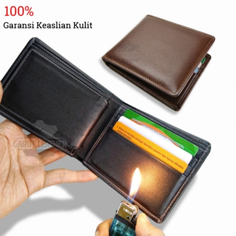 Dompet Pria Kulit Asli/Dompet Kulit Cowok/Dompet/Dompet Kulit Sapi Asli Garut