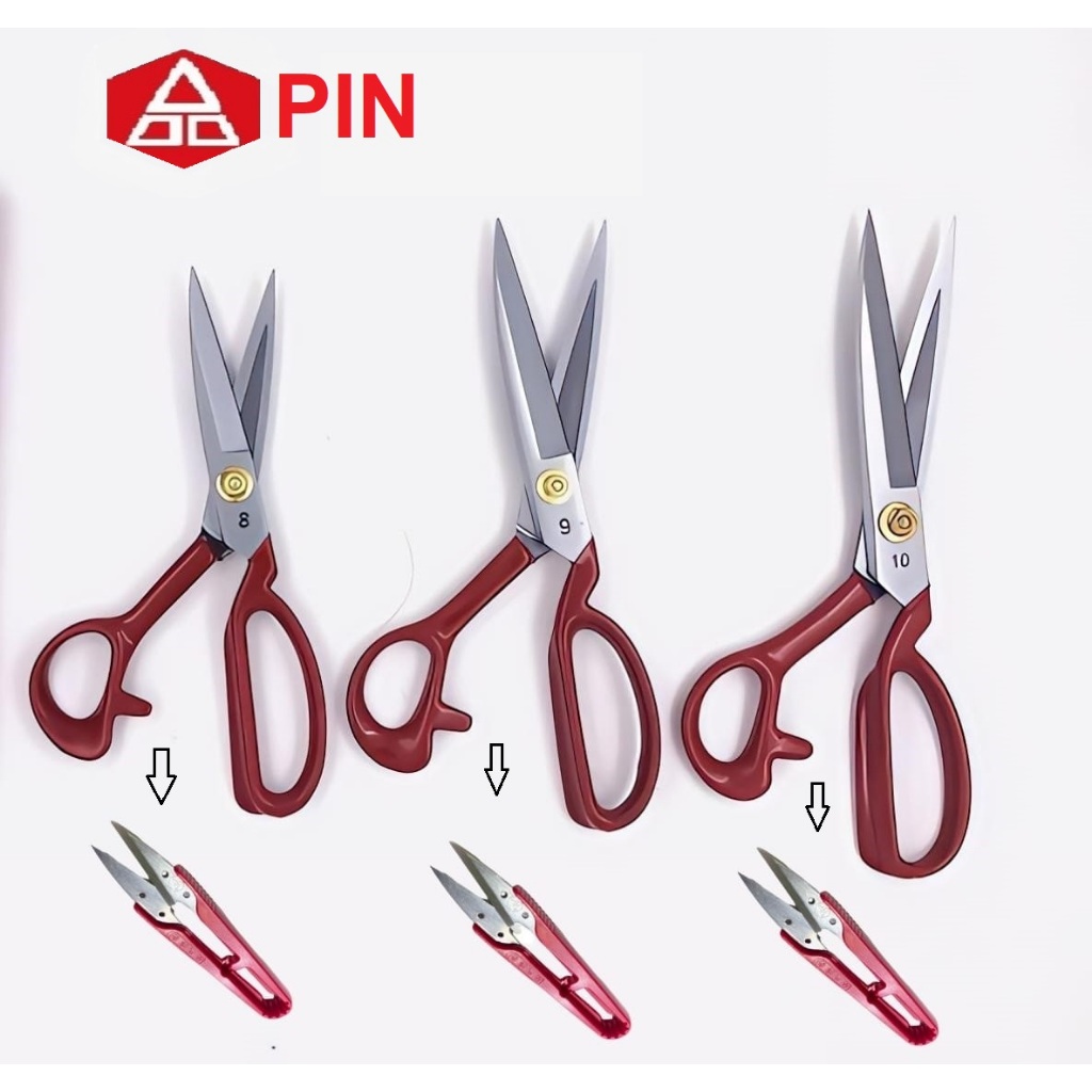 

Gunting Tailor/Gunting Bahan/gunting kain Propesional Merk : PIN