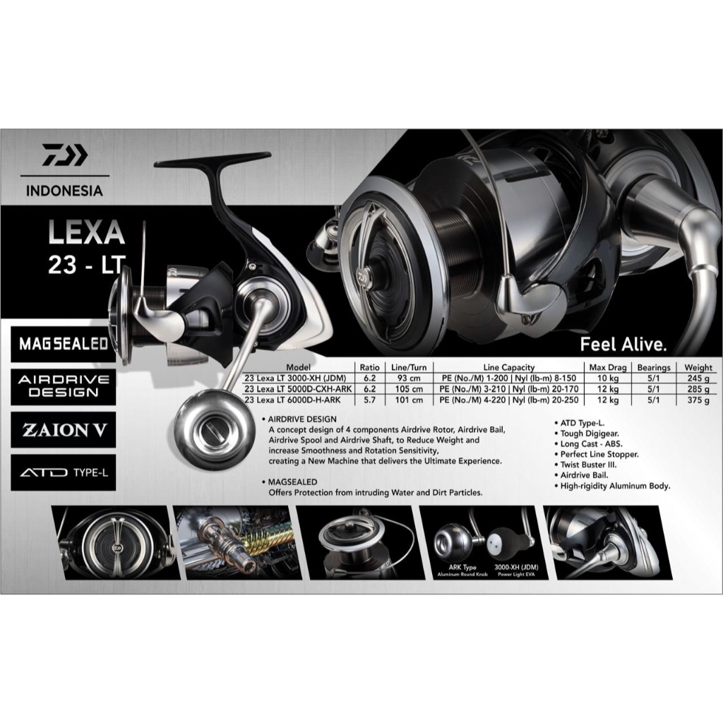 REEL DAIWA LEXA LT 2023 / REEL SPINING GARANSI RESMI DAIWA INDONESIA 1 TAHUN