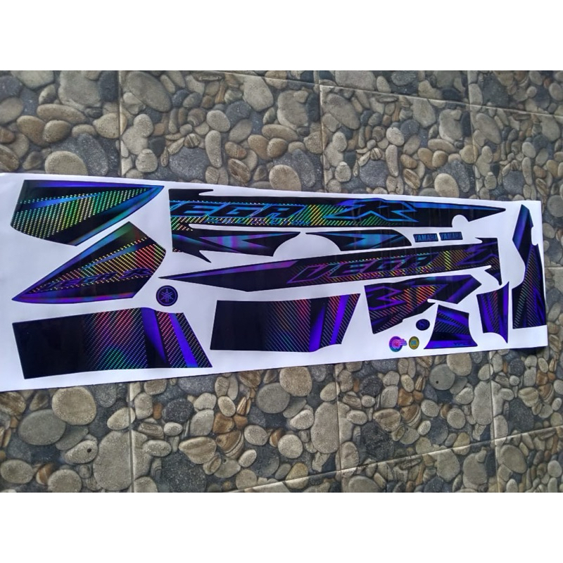 STRIPING VEGA R CUSTOM FULL CLUCTH 2004 HITAM