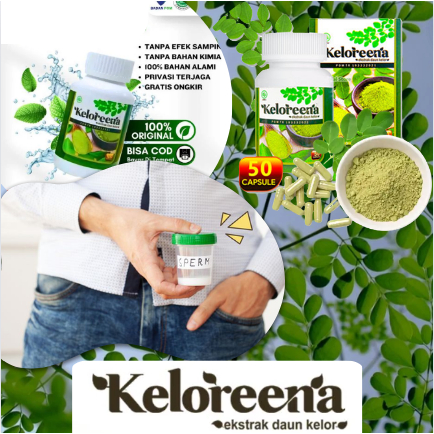 Obat Pengental Sperma Pria, Sperma Encer - Cair, Penyubur Sperma - Keloreena - Ekstrak Daun Kelor As