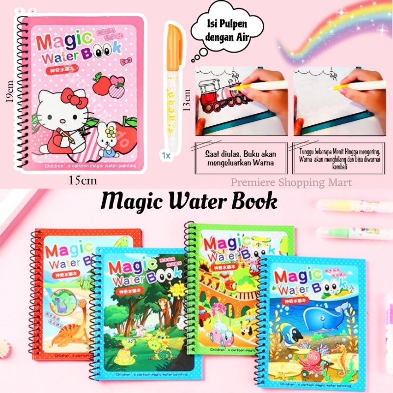 

PSM - Magic Water Book Mainan Edukasi Buku Gambar Mewarnai Ajaib