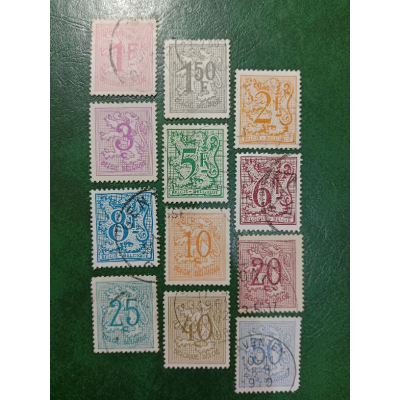 

Prangko Belgia 12 Pcs Tahun 1951 USED