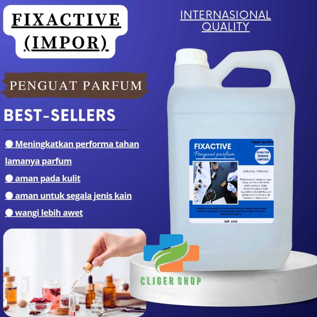 FIXACTIVE IMPORT 5 LITER GROSIR / PENGAWET PARFUM / PENGUAT PARFUM