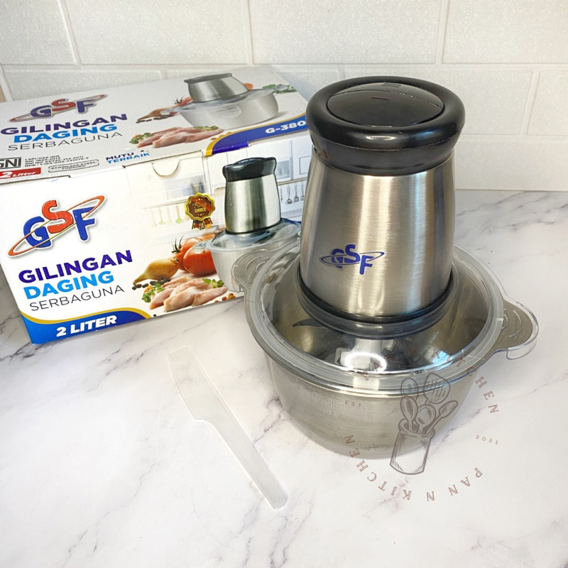Gilingan Daging Serbaguna 2 Liter GSF 3802/ Mesin Penggiling Daging Stainless/ Penggiling Daging Bum