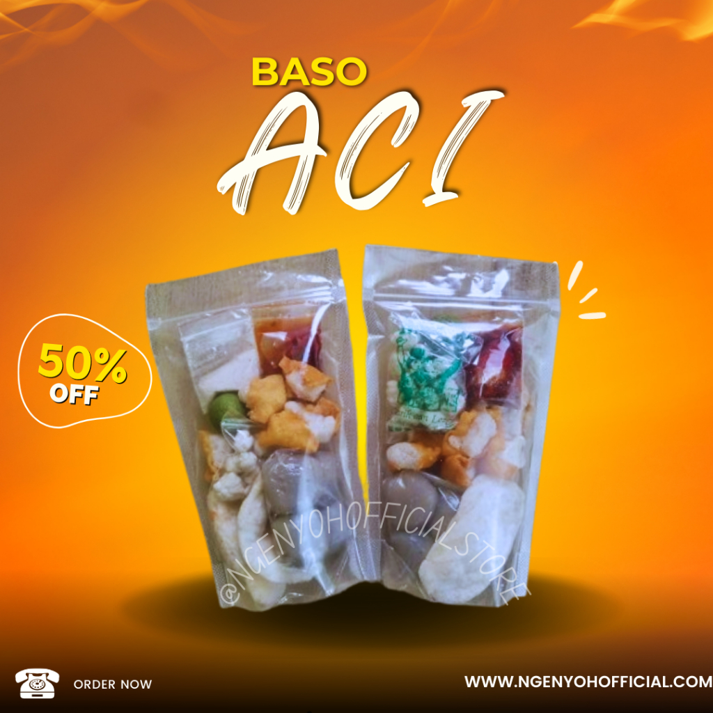 

PROMO!!! BASO ACI INSTANT ISI LENGKAP NGENYOH SNACK & FOOD