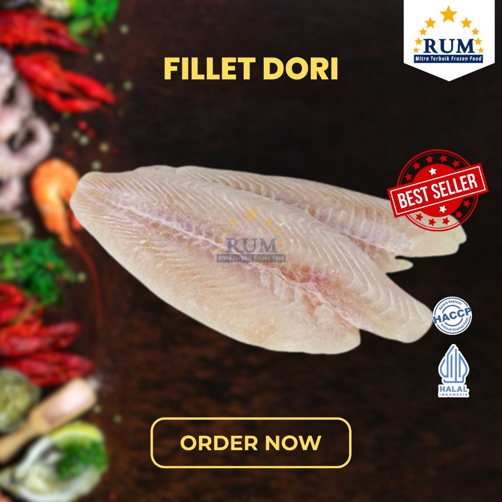 

Rumseafood/Fillet Dori D4 Premium/Dori Fish Fillet Tanpa Duri