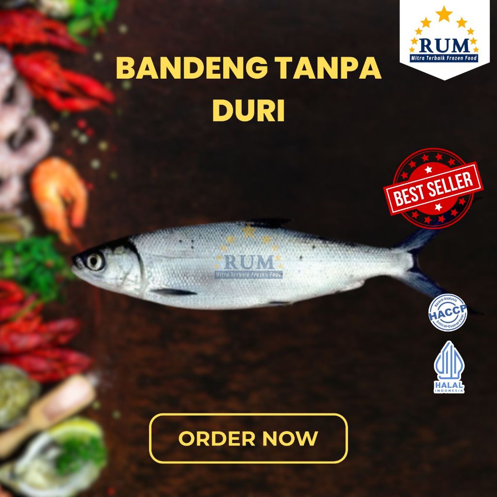 

Rumseafood Ikan Bandeng Cabut Duri Beku / Ikan Bandeng Tanpa Duri Frozen Kualitas Premium