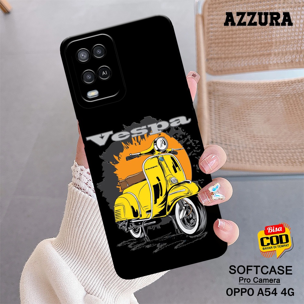 AZZURA - Softcase Oppo A54 4G Terbaru - Vespa Case - Case Oppo A54 4G Terbaru - Casing Hp Oppo A54 4
