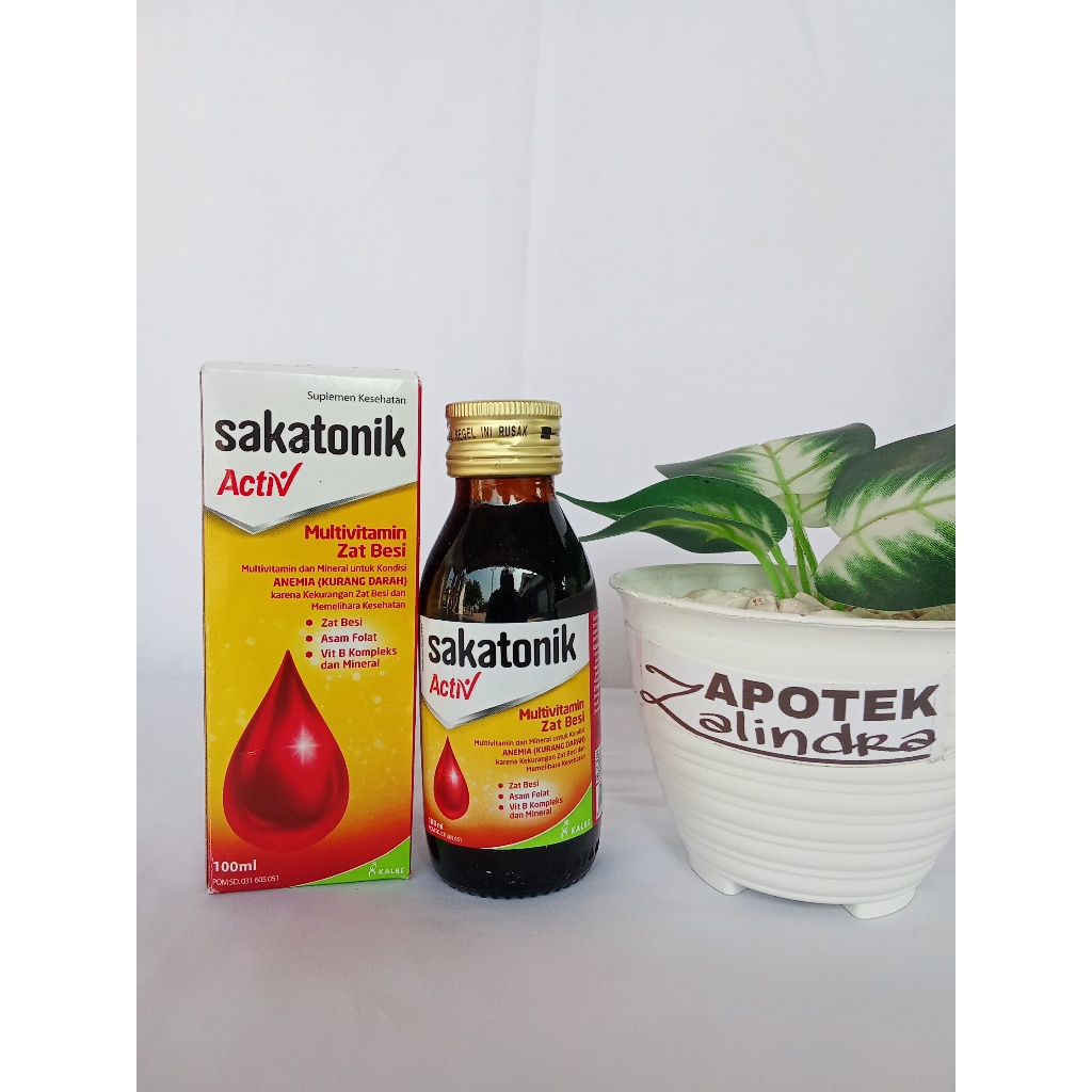 Sakatonik Liver / Sakatonik Activ Sirup 100 ml penambah darah anemia